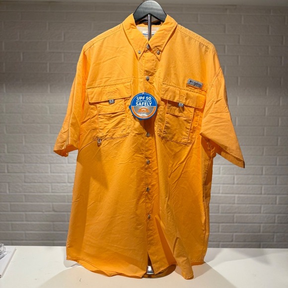Columbia Other - Columbia Bahama II PFG Shirt Mens Short Sleeve Button Up Fishing UPF 50